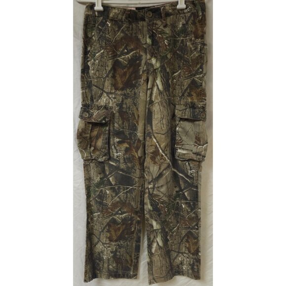 Realtree AP HD Womens Small 6-8 Camo Cargo Hunting Hiking Field Pants 30X32 - Picture 1 of 12
